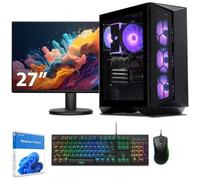 Sedatech Pack PC Gamer Advanced ATX Compact • AMD Ryzen 5 7500F • RTX4060Ti • 32Go DDR5 • 2To SSD M.2 • Windows 11 • Moniteur 27''