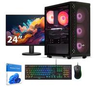 Sedatech Pack PC Gamer Advanced Tower ATX • AMD Ryzen 7 5700X • RTX4060 • 16Go RAM • 1To SSD M.2 • Windows 11 • Moniteur 24''