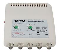 amplificateur intérieur 11db réglable 4 sorties antenne tnt tv rateau signal