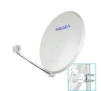 SEDEA Parabole Acier électrozingué Quick 85cm + Lnb à 2 Sorties