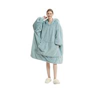 Sedefen Couverture à Capuch Flanelle,Duveteuse Sherpa TV en Peluche,Pyjama Femme Polaire,Couverture avec Manches et Poches,Surdimensionnée Plaid Hiver Chaud Sweat Plaid