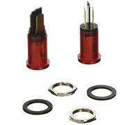 Seder 142989 14 mm rond LED Indicateur de puissance, 220 V, Rouge