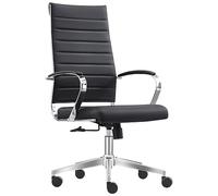 Sedero Chaise de bureau Granada avec mécanisme à bascule synchron (cuir synthétique, noir)