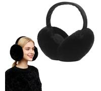 SEDEX Cache-oreilles pour Femme et Fille Accessoires de Ski Peluche Pliables pour Adultes Protection Contre le Vent Cadeau de Nouvelle Année pour L'hiver - Noir -