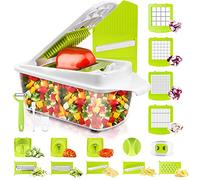 Sedhoom Direct Mandoline Multifonctions 23pcs Coupe Legume Multifonctions des Decoupe legumes Rapidement et Uniformément