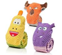 Sedioso Jouets pour Chien (3-Pack) - Jouet Qui Couine, Entraînement au QI, Traction Non Rembourré de 23,6 Pouces pour Petits, Moyens et Grands Chiens