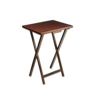 SEDLAV Lot de 2 plateaux TV pliables en noyer 48,3 x 38,1 x 66 cm