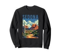 Sedona Arizona Desert Landscape Formations rocheuses et Cactus Sweatshirt