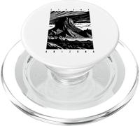 Sedona Arizona Rétro Coucher de Soleil Scenic Red Rocks Butte Design PopSockets PopGrip pour MagSafe