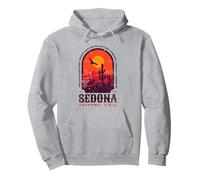 Sedona Arizona USA Scenic Desert Mountains Design Vieilli Sweat à Capuche