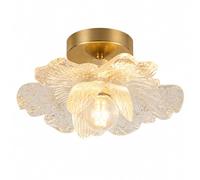 Sedtonmu Plafonnier Fleur E27 12W Doré Vintage, 3 Températures de Couleur,B