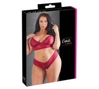 Séduisant Ouvert : Soutien-Gorge Sans Fermeture, Totalement en Dentelle en Rouge