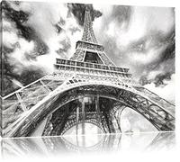 séduisant Tour Eiffel à Paris Format: 120x80 sur toile, énorme XXL Photos complètement encadrée avec civière, art impression sur murale avec cadre, moins cher que la peinture ou la peinture à l'huile, aucune affiche ou un poster