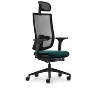Sedus, se:do Pro Light 2 Chaise de Bureau Ergonomique, Membrane en Maille, Bleu pétrole, Soutien Lombaire, Soutien Lombaire, Soutien cervicale, réglable en Hauteur
