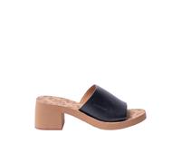See by Chloé - Essie Mule - Sandale à Talon en Cuir Noir - Femme - Chaussures - Noir - Taille: 41 EU