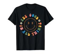 See Good in All Retro Things Happy Graphic Esthetic T-Shirt Graphique avec Valeur