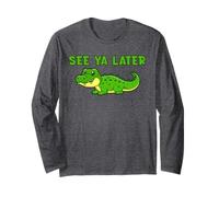 See Ya Later Alligator Mignon Vert Gator Design Manche Longue