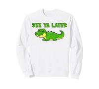 See Ya Later Alligator Mignon Vert Gator Design Sweatshirt