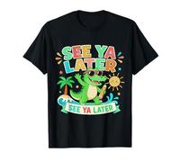 See Ya Later Alligator Professeur Dernier Jour École Été Amusement T-Shirt