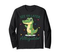 See Ya Plus Tard Alligator Ludique Mignon Crocodile Lover Manche Longue