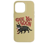 See Ya Soon Dark Cat Meme Design Womens Girls Coque pour iPhone 14 Pro Max