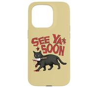 See Ya Soon Dark Cat Meme Design Womens Girls Coque pour iPhone 15 Pro