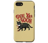 See Ya Soon Dark Cat Meme Design Womens Girls Coque pour iPhone SE (2020) / 7/8