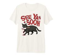 See Ya Soon Dark Cat Meme Design Womens Girls T-Shirt Haut de Gamme