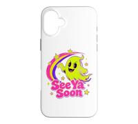 See Ya Soon Moon Cute Spooky Halloween Stars Kawaii Coque pour iPhone 16 Plus