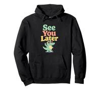 See You Later Retro Last Day of School Alligator Citation Sweat à Capuche