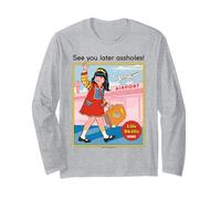 See You Later Sarcastic Retro Vintage Funny Adult Humor Manche Longue