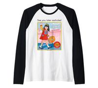 See You Later Sarcastic Retro Vintage Funny Adult Humor Manche Raglan