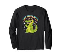 See You Later Teacher Summer Alligator Last Day of School Manche Longue