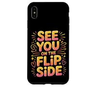See You on The Flip Side Adieu au Revoir rétro - Coque pour iPhone XS Max