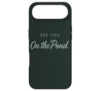 See You on The Pond Winter Hockey Outdoor Frozen Lake Coque pour iPhone Air
