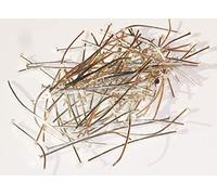 Seear Lights Lot de 100 épingles à tête chromée de 38 mm, 0,8 mm d'épaisseur pour lustre, prismes en verre, gouttelettes