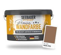 SEEBAUER diy Peinture murale marron pour intérieur (No. 606 Hazel Eyes 10,0 Litre) Tons marron haute opacité