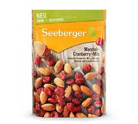Seeberger Amandes-Cranberry-Mix : Amandes grillées croquantes et cranberries fruitées - idéales pour un snack et à emporter - séchées et non soufrées, vegan (1 x 150 g)