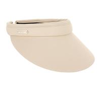Seeberger Azalee Visière pare-soleil en coton pour femme - Beige - Taille Unique