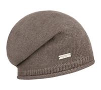Seeberger Bonnet Beanie Dovera Headsock Femme - pour Oversize Hiver Automne-Hiver - Taille Unique Taupe