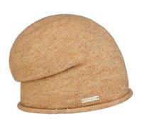 Seeberger Bonnet d'hiver à paillettes - Bonnet tricoté pour femme - Automne/hiver, camel, taille unique