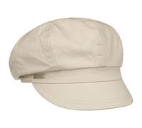 Seeberger Casquette Gavroche Azalee Femme - en Coton volumineuse D'Ete avec Visiere, Doublure Ete Printemps-ete - Taille Unique Beige