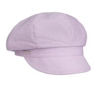 Seeberger Casquette Gavroche Chambray Femme - en Coton avec Etiquette pour Visiere, Doublure Printemps-ete Ete - Taille Unique Lilas