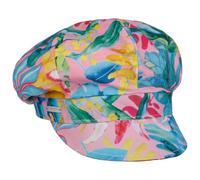 Seeberger Casquette Gavroche Colour Flowers Casquette avec étiquette Casquette Baker Boy (Taille Unique - Rose)