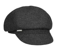 Seeberger Casquette Gavroche Daventa Femme - Baker Boy avec Etiquette pour Visiere Automne Ete Printemps Hiver Printemps-ete - Taille Unique Anthracite