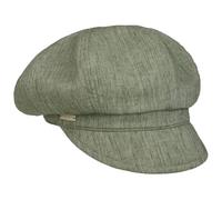 Seeberger Casquette Gavroche Light Summer Femme - Baker Boy avec Etiquette Visiere Printemps-ete Ete - Taille Unique Vert