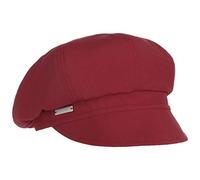 Seeberger Casquette Gavroche Rain and Sun Casquette pour l'hiver Casquette D'Ete (Taille Unique - Rouge)