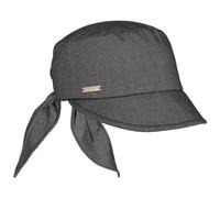 Seeberger Casquette pour Femme Cotton Chambray Casquette visière pour Le Soleil (Taille Unique - Anthracite)