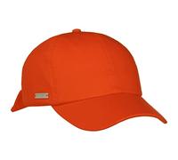 Seeberger Casquette pour Femme Uni Cotton - de Soleil Baseball en Coton avec Visiere Hiver Automne Printemps Ete Printemps-ete - Taille Unique Orange