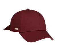 Seeberger Casquette pour Femme Uni Cotton - de Soleil Baseball en Coton avec Visiere Hiver Automne Printemps Ete Printemps-ete - Taille Unique Bordeaux